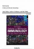 Test Bank for Cellular and Molecular Immunology 10th Edition &lpar;Abul K&period; Abbas&comma; 2021&rpar;&comma; Chapter 1-21 &vert; All Chapters 