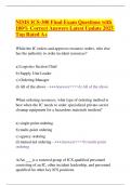 NIMS ICS-300 Final Exam Questions with 100- Correct Answers Latest Update 2025 Top Rated A&plus;