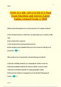 NIMS ICS-300 Midterm Exam Questions with 100- Correct Answers Latest Update 2025 Grade A&plus;