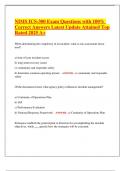 NIMS ICS-300 Exam Questions with 100- Correct Answers Latest Update Attained Top Rated 2025
