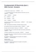 Fundamentals of Electricity Quiz 1