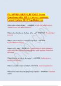 PA APPRAISERS LICENSE Exam Questions with 100&percnt; Correct Answers Latest Update 2025 Top Rated A&plus;&period;