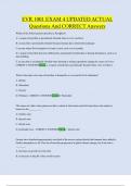 EVR 1001 EXAM 4 UPDATED ACTUAL  Questions And CORRECT Answers 