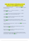 EVR 1001 EXAM 1-5 UPDATED ACTUAL QUESTIONS AND CORRECT ANSWERS