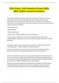 CEA Prep&colon; Full Practice Exam 2025 With 100&percnt; Correct Answers