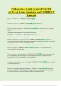 Python Entry Level Exam UPDATED   ACTUAL Exam Questions and CORRECT  Answers 