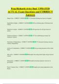 Pcep Richards civics final  UPDATED   ACTUAL Exam Questions and CORRECT  Answers 