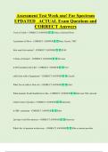 Assessment Test Week one&excl; For Spectrum  UPDATED   ACTUAL Exam Questions and  CORRECT Answers 