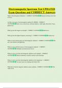 Electromagnetic Spectrum Test UPDATED    Exam Questions and CORRECT Answers