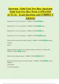 Spectrum - Field Tech New Hire&comma; Spectrum  Field Tech New Hire Week 2 UPDATED  ACTUAL   Exam Questions and CORRECT  Answers