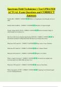 Spectrum Field Technician 1 Test UPDATED   ACTUAL Exam Questions and CORRECT  Answers