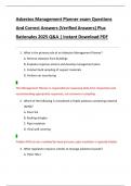 Asbestos Management Planner exam Questions  And Correct Answers &lpar;Verified Answers&rpar; Plus  Rationales 2025 Q&A &vert; Instant Download PDF