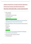 Asbestos Awareness Training Final Exam Questions  And Correct Answers &lpar;Verified Answers&rpar; Plus  Rationales 2024&sol;2025 Q&A &vert; Instant Download PDF