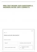 MRO TEST REVIEW 2025 QUESTIONS & ANSWERS RATED 100&percnt; CORRECT&excl;&excl;