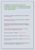 BARBER STATE BOARD EXAM WITH  QUESTIONS AND WELL VERIFIED ANSWERS &vert;&vert;  ALREADY GRADED A&plus; &vert;&vert; GUARANTEED PASS &vert;&vert;  NEW VERSION 2025