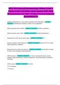 NSG 552 PsychoPharmacology Wilkes Exam 3 Study Guide Fall 2025 Latest Update 2025-2026 80 Questions and 100&percnt; Verified Correct Answers Guaranteed A&plus;