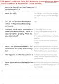 EPA Model Lead Based Paint Risk Assessor &sol; Comprehensive Newest Actual Questions & Answers &lpar;A&plus; Guide Solution&rpar;
