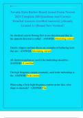Nevada State Barber Board Actual Exam Bundled Newest 2025 Complete  Questions And Correct Detailed Answers &lpar;verified Answers&rpar; &vert;&vert;Already Graded A&plus;&vert;&vert;Brand New Version&excl;