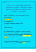 TCDHA RAD 1 Actual Exam Newest 2025  Complete 100 Questions And Correct Detailed  Answers &lpar;verified Answers&rpar; &vert;&vert;Already Graded  A&plus;&vert;&vert;Brand New Version&excl;&excl;