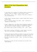 WGU D116 Unit 8 Questions And Answers