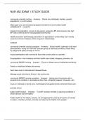 NUR 452 EXAM 1 STUDY GUIDE