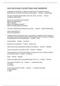 NUR 452 EXAM 2 QUESTIONS AND ANSWERS