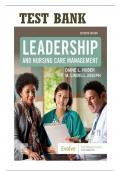 TEST BANK Leadership and Nursing Care Management &lpar;7TH&rpar; by Diane Huber&semi; M&period; Lindell Joseph&vert; Chapter 1-26 LATEST VERSION