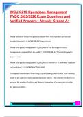 WGU C215 EXAM PACKAGE DEAL QUESTIONS AND VERIFIED DETAILED ANSWERS &vert; 100&percnt; GUARANTEED PASS &vert; ALREADY GRADED A&plus;