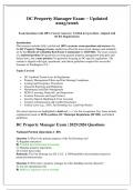 DC Property Manager Exam &ndash; Updated 2025&sol;2026 &vert; Exam Questions with 100&percnt; Correct Answers &lpar;Verified & Aligned with DCRA Requirements&rpar;