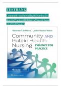 TEST BANK - Community and Public Health Nursing&colon; Evidence for Practice 4th Edition by DeMarco & Walsh&comma; All 25 Chapters Covered&comma; Verified Latest Edition