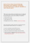 EMT ACTUAL FINAL EXAM WITH 200&plus;  QUESTIONS AND VERIFIED ANSWERS &vert;&vert;  GUARANTEED PASS &vert;&vert; ALREADY GRADED A&plus;&vert;  NEW UPDATE 2025&excl;&excl;&excl;