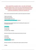 WGU MASTER'S COURSE C706 - SECURE SOFTWARE DESIGN EXAM LATEST 2025 ACTUAL EXAM 400 QUESTIONS AND CORRECT DETAILED ANSWERS WITH RATIONALES &lpar;VERIFIED ANSWERS&rpar; &vert;ALREADY GRADED A&plus;