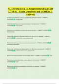 NCTI Field Tech IV Progression UPDATED  ACTUAL  Exam Questions and CORRECT  Answers