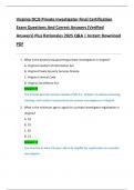 Virginia DCJS Private Investigator Final Certification  Exam Questions And Correct Answers &lpar;Verified  Answers&rpar; Plus Rationales 2025 Q&A &vert; Instant Download  PDF