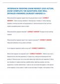 INTERNACHI ROOFING EXAM NEWEST 2025 ACTUAL EXAM COMPLETE 100 QUESTIONS AND WELL DETAILED ANSWERS &vert;ALREADY GRADED A&plus;
