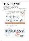 TEST BANK FOR Calculating Drug Dosages&colon; A Patient-Safe Approach to Nursing and Math Second Edition by Sandra Luz Martinez de Castillo &comma; Maryanne Werner-McCullough ISBN&colon; 978-1719641227 COMPLETE GUIDE&excl;&excl;&excl;&excl;&excl; CERTIFIED PASS&excl;&excl;&excl;&excl;&excl; NEW LATEST UPDATE&excl;&excl;&excl;&excl;&excl;