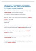 QUALYS VMDR TRAINING EXAM ACTUAL EXAM QUESTIONS AND WELL DETAILED ANSWERS WITH RATIONALES &lpar;VERIFIED ANSWERS&rpar;