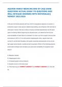 AQUIFER FAMILY MEDICINE END OF CASE EXAM QUESTIONS ACTUAL EXAM 170 QUESTIONS AND WELL DETAILED ANSWERS WITH RATIONALES&vert;&vert; NEWEST 2025&sol;2026