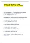BERMUDA CAPTAINS EXAM LIGHTED BUOYS AND BEACONS QUESTIONS WITH VERIFIED ANSWERS 
