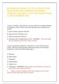 RN PHARMACOLOGY ACTUAL EXAM WITH   QUESTIONS AND VERIFIED ANSWERS &vert;&vert;  ALREADY GRADED A&plus; &vert;&vert; GUARANTEED PASS &vert;&vert;  LATEST VERSION 2025 