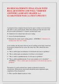 RN HESI MATERNITY FINAL EXAM WITH  REAL QUESTIONS AND WELL VERIFIED  ANSWERS &vert; ALREADY GRADED A&plus;&vert;  GUARANTEED PASS &vert; LATEST UPDATE&excl;&excl;&excl;