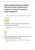 ASBESTOS SUPERVISOR REFRESHER COURSE EXAM  QUESTIONS AND CORRECT ANSWERS &lpar;VERIFIED  ANSWERS&rpar; PLUS RATIONALES 2024&sol;2025 Q&A &vert;  INSTANT DOWNLOAD PDF