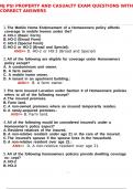 NJ PSI Property and Casualty Exam Questions with correct Answers