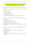 ATI COMPREHENSIVE EXIT 2020 QUESTIONS WITH ANSWERS UPDATE 2025 - 2026