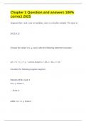 Chapter 3 Question and answers 100&percnt; correct 2025
