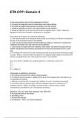 ETA CPP&colon; Domain 4 NEWEST 2025&sol;2026 ACTUAL EXAM COMPLETE QUESTIONS AND CORRECT DETAILED ANSWERS &lpar;VERIFIED ANSWERS&rpar; &vert;ALREADY GRADED A&plus;&vert;&vert;BRAND NEW&excl;&excl;