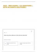 3425 - MRO EXAMS &vert; 122 QUESTIONS &vert; WITH ACCURATE SOLUTIONS&excl;&excl;