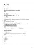 ACL2L7 NEWEST 2025&sol;2026 ACTUAL EXAM COMPLETE QUESTIONS AND CORRECT DETAILED ANSWERS &lpar;VERIFIED ANSWERS&rpar; &vert;ALREADY GRADED A&plus;&vert;&vert;BRAND NEW&excl;&excl;