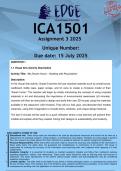 ICA1501 Assignment 3 &lpar;ANSWERS&rpar; 2025 - DISTINCTION GUARANTEED