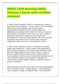RNSG 1105 Nursing Skills Module 5 Exam with verified answers 